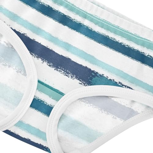 Colorful Striped Pattern 1-piecing Hip Design Girls' Panties Briefs Underwear for Toddlers in Sizes 2T,3T, 4T, 5T, 6Y and 8Y4