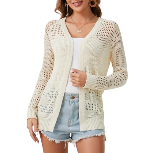 トップス FRONT WAVE CROCHET LIKE KNIT CARDIGAN 41mKEPlKhlL.jpg