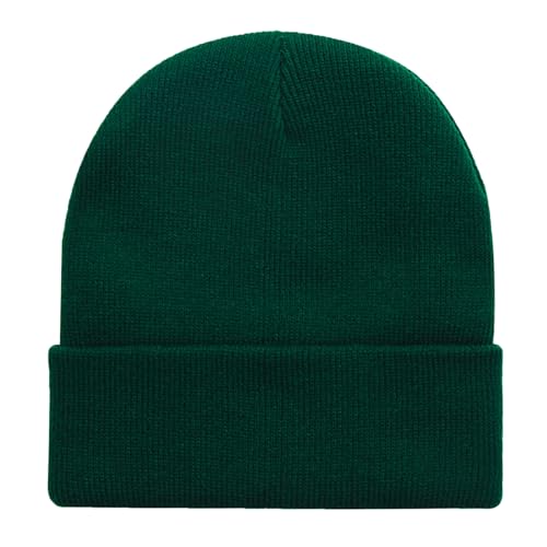 Image of ZOORON Beanie for Men Women Warm Winter Hat Unisex Soft Knit Cuffed Beanie