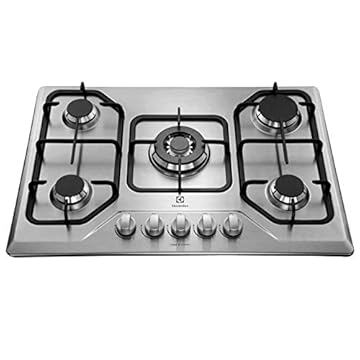 Cooktop GT75X à gás com mesa em aço inox e queimador tripla-chama. (Nacional)