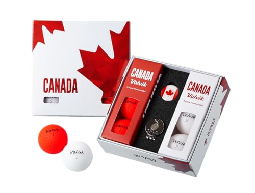 Volvik Vivid Canada 6-Pack Golf Balls