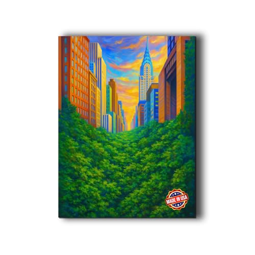 Concrete Jungle Chaos Canvas Wall Art Decor by BCB Print