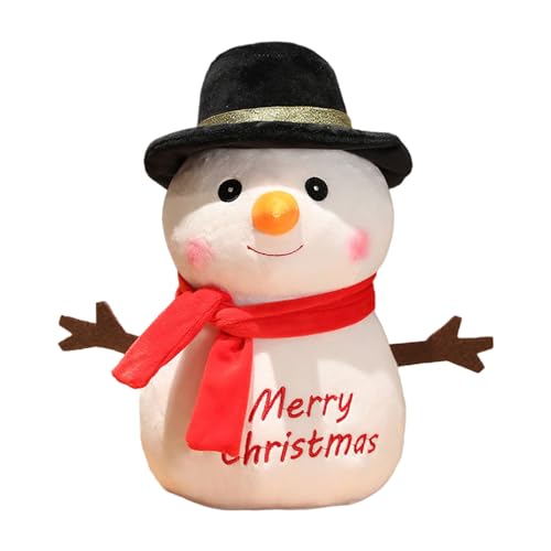 Songelt Décorations de Noël festives - Figurine de bonhomme de neige de dessin animé pour le bureau - Fournitures de fête de Noël