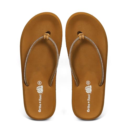 Image of Ortho + Rest Ortho Slippers for Women Daily Use, orthopedic FlipFlops | Arch Support With Soft Cushioned Footbed | Lightweight Ladies Chappal | Orthopedic Doctor Soft Slippers for Ladies & Girls