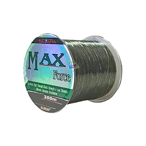 Linha de Pesca Monofilamento Maruri Max Force Verde Musgo 12 0.57mm 63 Lb 300m