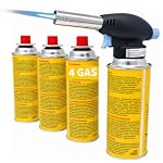 Starlet24 – Gasbrenner inkl. 4 Gaskartuschen Bunsenbrenner Brenneraufsat