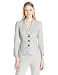 Nine West Women's 3 Button Plaid Jacket