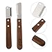 KESYOO 2pcs Pet Undercoat Rakes Wide Dematting Dog Deshedding Brush Pet Hair Pulling Knife Dog Grooming Supplies