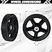 CheeMuii 7 Inch Lawn Mower Wheels 2 Pack 7