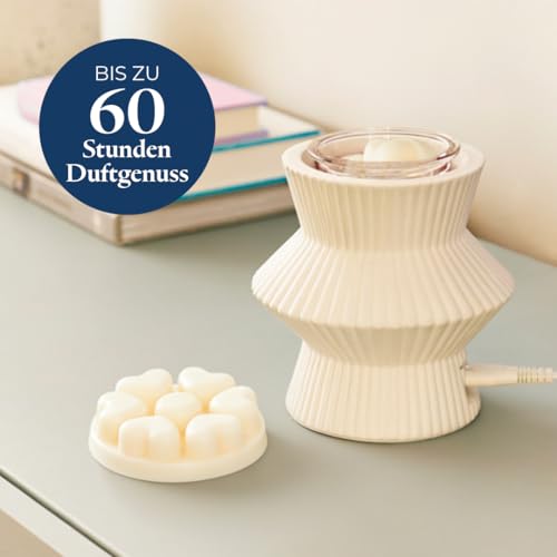 PartyLite Scent Plus® Melts, Herzförmig, Iced Snowberries Duft, flammenlose Duftwachse in Herzform mit bis zu 60 Stunden Duftdauer, Wohn- und Küchendekoration, Männer und Frauen