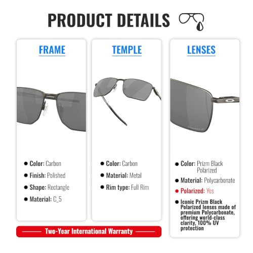 Image of Oakley EJECTOR OO4142 Rectangle Sunglasses With Official Eyewear Kit | Men's Sunglasses