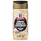 McCormick Finishing Salt, Smoky Garlic & Rosemary, The Taste You Trust, For Steaks, Chops, Chicken, Roasted Veggies, Potato Dishes & More, Kosher, No Colors from Artificial Sources, 3.88 oz