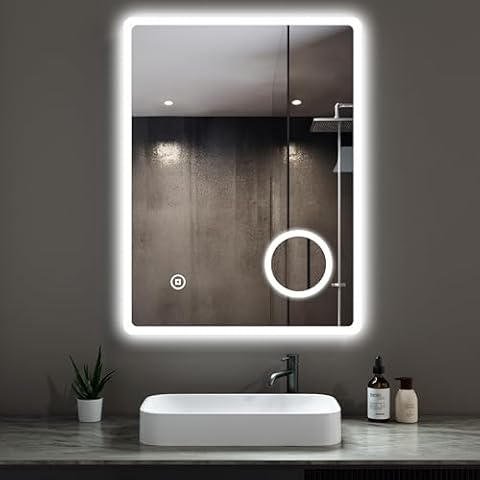 Heilmetz LED Bathroom Mirror with Demister Cover
