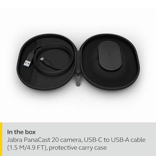 Jabra PanaCast 20 Conferencing Camera - Flexible Plug & Play Personal Video Solution Computer Webcam with AI-Powered 4K Ultra-HD, Intelligent Zoom, and Lighting Optimization - Black - image 9