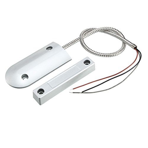 Interruptor magnético para puerta de garaje sensor cableado color blanco 2
