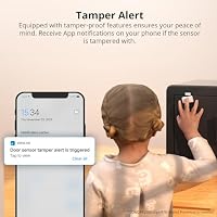 SONOFF SNZB-04P Zigbee tür und fenstersensor,intelligenter Fenster- und türkontakt Alarmanlage,Erfordert Zigbee Hub,Smart Home türsensor kompatibel mit Alexa und Google Assistant,Intelligente Szenen – Ansicht 8