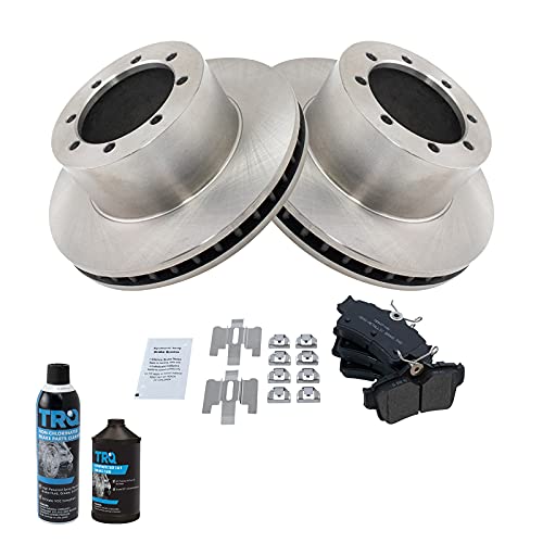 Image of TRQ Rear Brake Pad & Rotor Kit, with Chemical Kit Semi-Metallic Compatible with 1994-2004 Ford Mustang