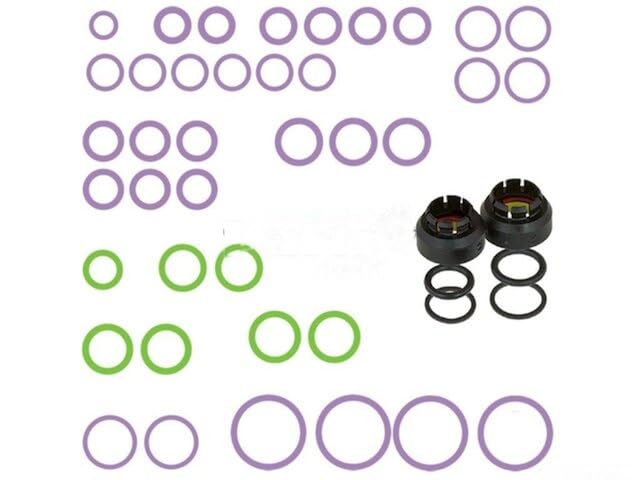 Replacement A/C System O-Ring and Gasket Kit Compatible with 2006-2013, 2015-2020 Audi A3