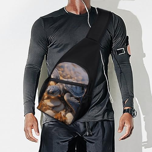 Bolso bandolera con diseño de tortuga marina para senderismo y viaje miniatura 7