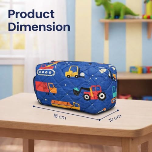 Image of MiniTravel Organizer | Multipurpose All-in-One Compact Durable, Lightweight, Waterproof, Bag | Travel Friendly Pouch | Ideal for Stationary, Medicines, Accessory (Transport Print)