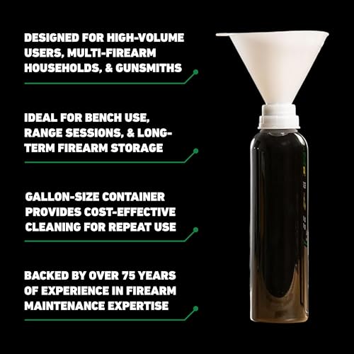 Image of Clenzoil Field & Range Gun Oil CLP - 1 Gallon Plastic Jug with 2 Spray Bottles & Funnel | Firearm Cleaning & Maintenance Oil | 3-in-1 Cleaner, Lubricant & Conditioning Formula for All Firearms