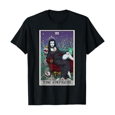 The Empress Tarot Card Halloween Vampire Gothic Horror Witch T-Shirt Cover