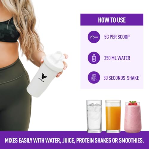 Vitali8 Creatine Monohydrate Powder 600g | 120 Servings | Pure Micronised Creatine | Unflavoured, Easy to Mix | High Strength Creatine Supplement for Performance, Recovery & Energy Support - Image 5