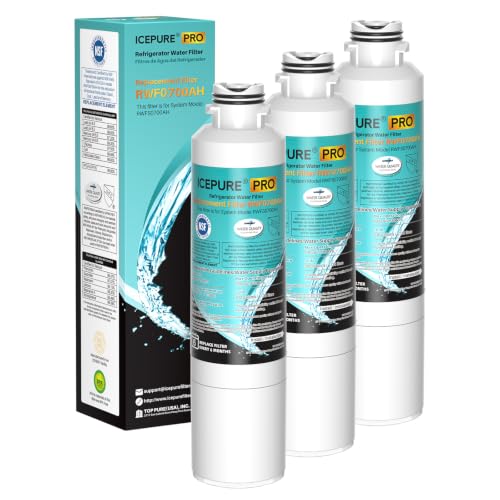 Image of ICEPURE PRO DA29-00020B NSF401&53 Samsung Refrigerator Water Filter, Replacement for DA29-00020B-1, DA29-00020A /B, HAF-CIN /EXP, RF25HMEDBSR, RF28HMEDBSR, RS25J500DSR, More Models, 3PACK