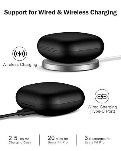 Image of Charging Case Replacement for Fit Pro - Wireless Charger Case with Bluetooth Pairing Button, 700mAh Battery, Earbuds Not Included