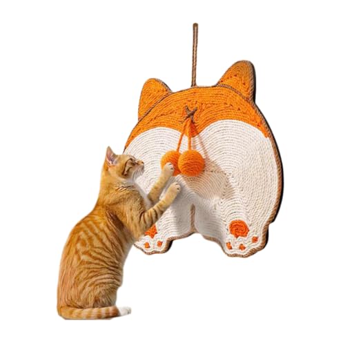 Cat Scratch Mat, Sisal Material, Cat Scratchers for Indoor Cats, 15.7x13.3 inch Cat Scratching Board Toy, Protects Sofa and Carpet