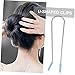 VALICLUD 20Pcs U Shaped Hair Perm Clips Hot Roller Replacement Pins Hairdressing Styling Tools for Secure Curling Suitable for All Hair Types DIY Perm Kit in Sky Blue