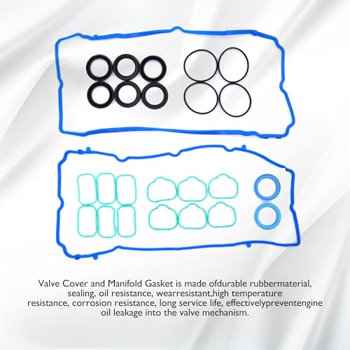 Image of HiSport VS50805R Valve Cover Gasket Kit Set - Compatible with 2011-2020 Chrysler 300 200 Town & Country Dodge Challenger Charger Grand Caravan Journey Durango Avenger - Replace MS97204