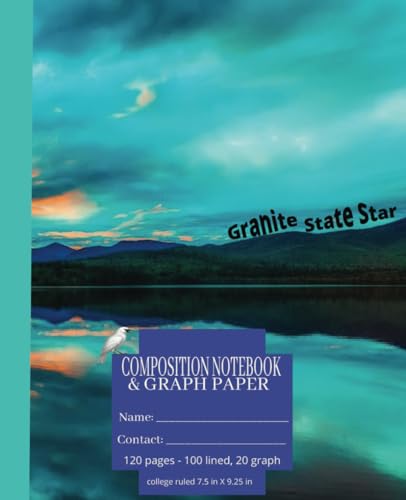 Granite State Star Composition Notebook & Graph Paper