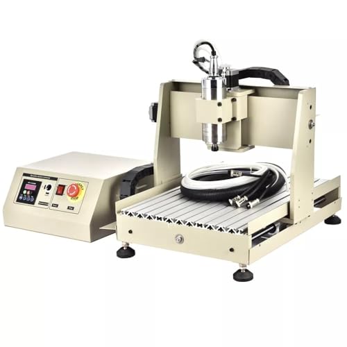 Máquina enrutadora 3040 para grabado y fresado, motor de husillo de 800 W, cable paralelo, carpintería, tallado de metal y plástico, uso de escritorio