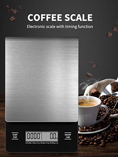 Otto Electronic Scale And Timer For Drip Coffee And Tea, High Precision, Unit Conversion, Auto Power Off #TOP2