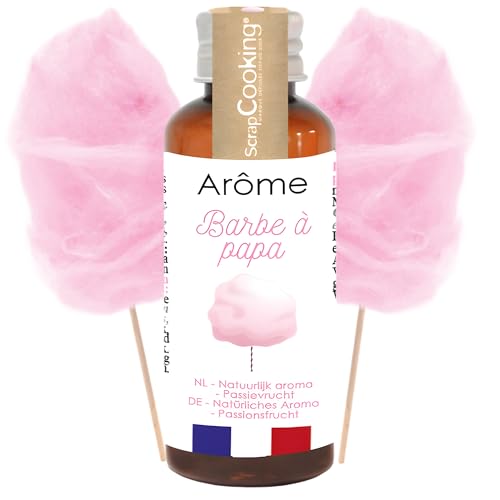 ScrapCooking - Arôme Liquide de Barbe à Papa 40 ml - Arôme Alimentaire pour Pâtisseries, Gâteaux, Biscuits, Cakes, Macarons, Glaces, Smoothies, Bonbons &...