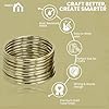 Iconikal 30-Pack Macrame Rings, 2-Inch Diameter, 3mm Thick, Gold Tone Metal, Craft DIY #2
