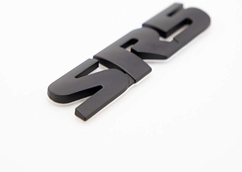 Miniatura 5 de 2 emblemas SR5 V6 SR5 para guardabarros laterales para maletero y portón trasero, calcomanía de metal adecuada para Tacoma (negro)