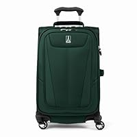 Travelpro Maxlite 5 Softside Expandable Luggage with 4 Spinner Wheels, Lightweight Suitcase, Men and Women, Forest Green, Carry-on 21-Inch