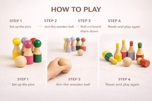 Image of Mikado - Wooden 31 Pickup Stick - Family Indoor & Outdoor Game - Hand Made Toy for Kids - Pack of One Pcs (Combo-5)