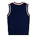 Mud Kingdom Sweater Vest for Toddler Kids School Uniform Knitted V-Neck Navy Blue 3T