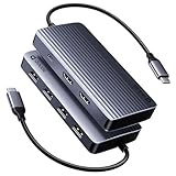 QUUGE Docking Station Dual Monitor 2 HDMI, 7 in 1 USB C Hub with Dual HDMI 4K, PD Charging, 5Gbps USB 3.0, 3 USB2.0, USB C Docking Station for Dell XPS/HP/Lenovo/Surface/Yoga etc
