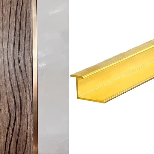 KFGISD, Profilé de Protection for Bordures de carrelage en Vinyle, for Bureaux, hôtels, 18 mm,Bande de Transition en Laiton pour Sol(10mm(3/8) x15mm(5/8))