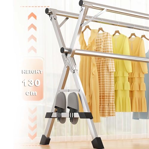 Étendoir à linge pliable et démontable compact pour petit espace - 3