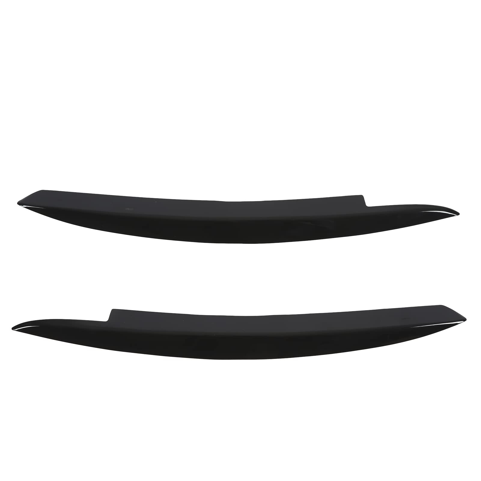 Palpebra del faro, coppia di sopracciglia per fari dell'auto Sinistra Destra Sostituzione di modifica nera lucida per 6 MK6 2008‑2012