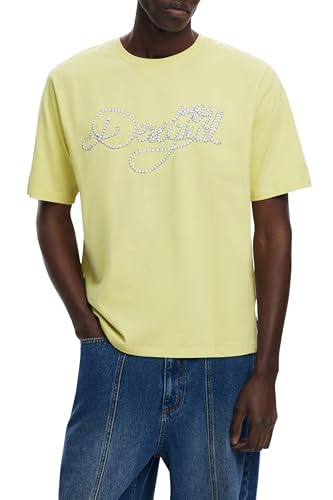 T-Shirt Homme Desigual 25wmtk08 Textile Respirant Anti Frottement pour l'Été