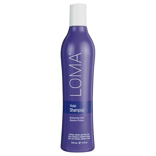 Loma Hair Care Champú violeta, vainillanaranja sangre, 12 onzas líquidas