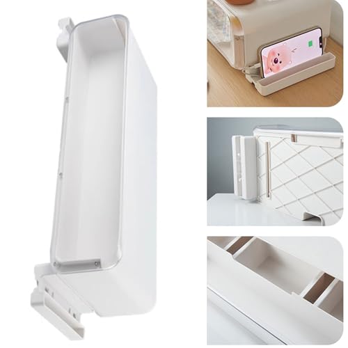 Socle pour moniteur de bureau blanc avec rangement intégré sous écran - 8