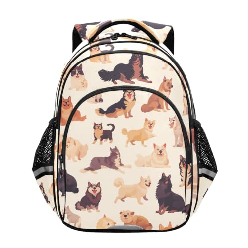 Sac à dos enfant chiens moelleux pour l'école primaire du CP au CM2