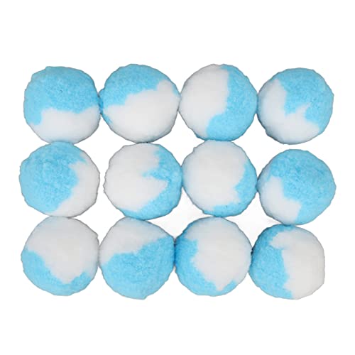 Mbeysaq 12 bolas de brinquedo macias para gatos de pelúcia para brincar em ambientes internos, bolas